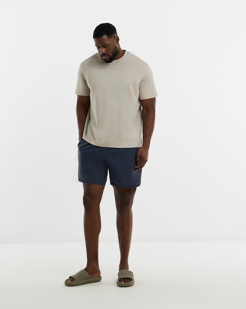 Blue Garment Dyed Swim Shorts Reg