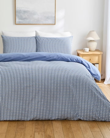 Rory Geo Cotton Blend Reversible Duvet Cover Set