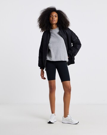 Black Cotton Cycling Short