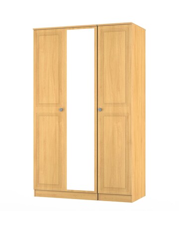 Richmond Ready Assembled 3 Door Mirrored Wardrobe