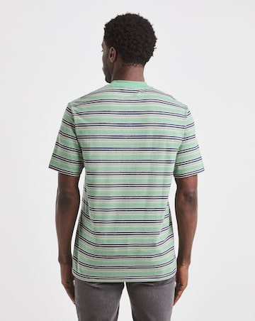 Union Relaxed Fit Marl Yarn Dye Stripe T-Shirt Long
