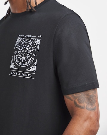 Lyle & Scott Short Sleeve Back Graphic T-Shirt - Black