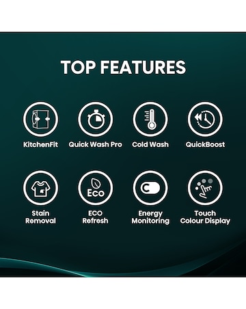 Hisense KitchenFit 5i Series WF5I9043BWFS 9kg Washing Machine - White