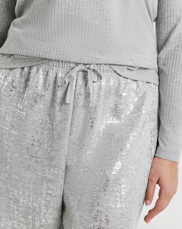 Henley Top Foil Print Lounge Set