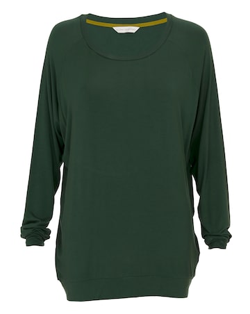 Cyberjammies Olive Modal Rich Slouch Pyjama Top