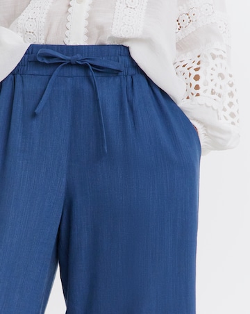 Linen Mix Wide Leg Culotte