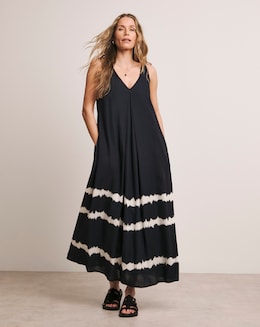Anthology Linen Mix Pleat Dress