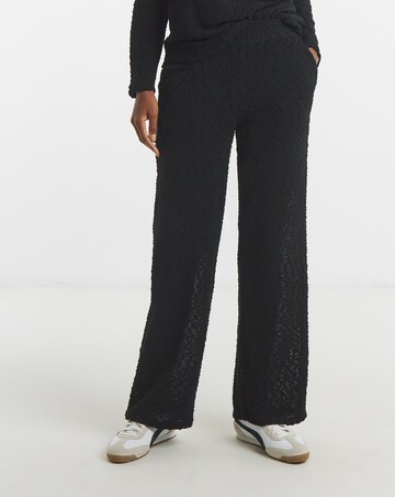 Boucle Wide Leg Joggers