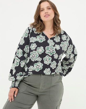 FatFace Florence Spaced Floral Top