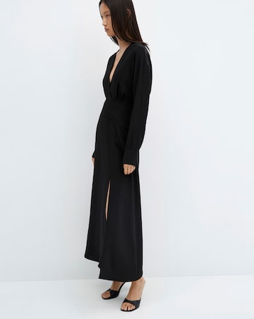 Mango Cross - Neckline Slit Dress