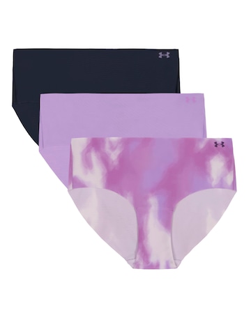 Under Armour 3 Pack Pure Stretch No Show Hipster