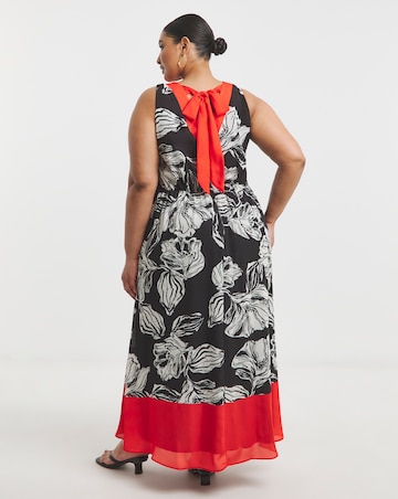 Joanna Hope Sleeveless Border Print Dresses
