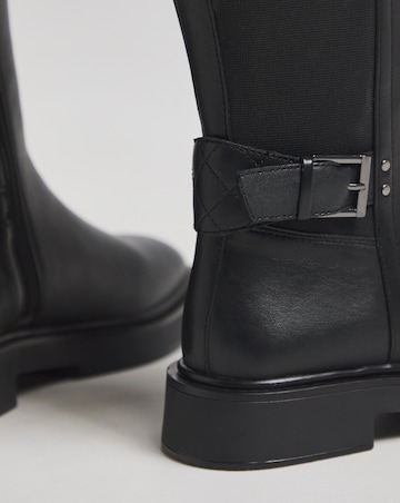 Kylo Chelsea Leather Ankle Boots - Wide Fit (E)