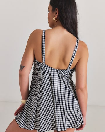 MAGISCULPT Gingham 360 Degree Shaping Swimdress