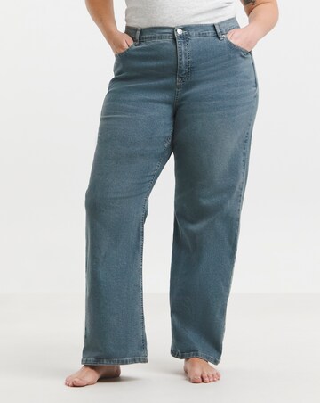 Green Cast 24/7 Stretch Wide Leg Jeans