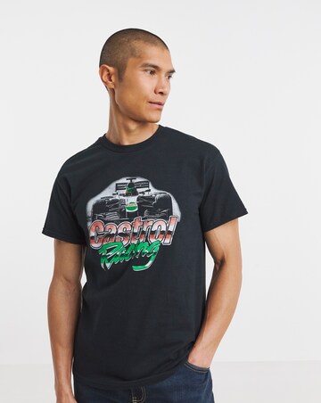 Castrol Graphic Motor Racing T-Shirt - Black