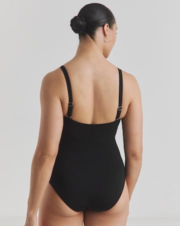 Trim Detail Bandeau Swimsuit With Detachable Straps