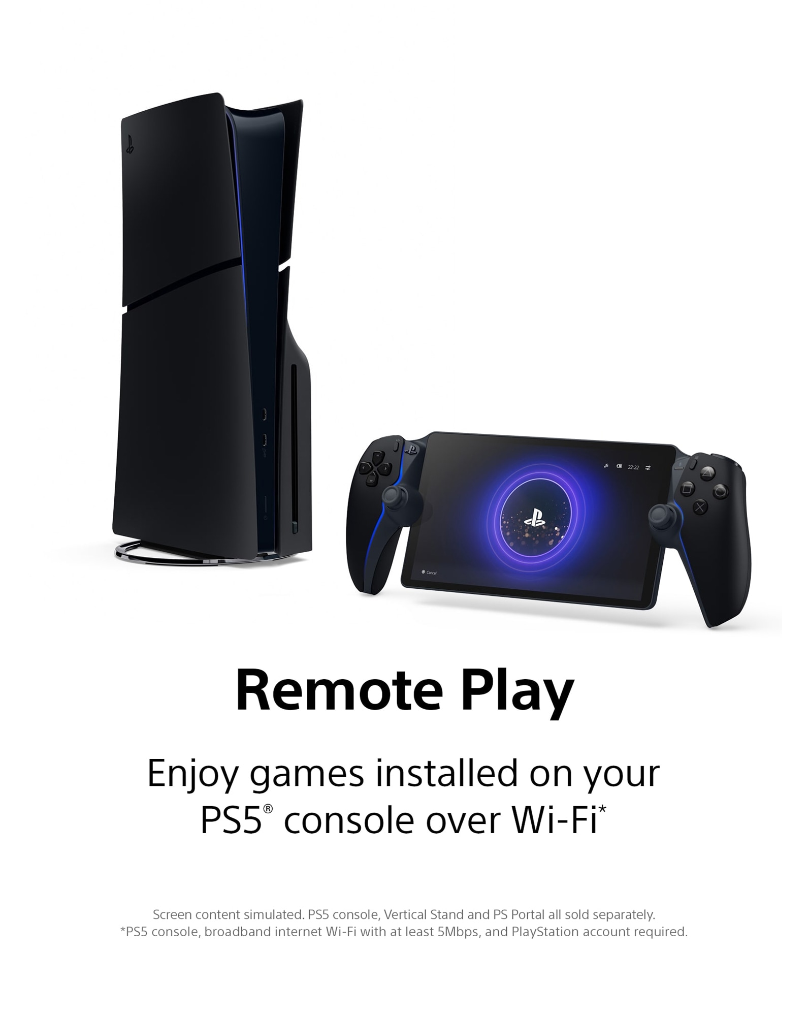 PlayStation Portal Remote Player - Midnight Black | Fashion World