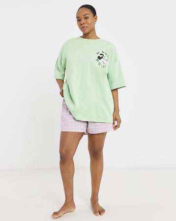 Mickey Mouse Cotton Seersucker Pyjama Short Set