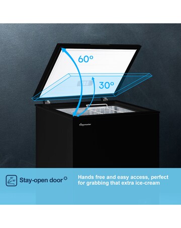 Fridgemaster MCF142EB 142L Chest Freezer - Black E Rated