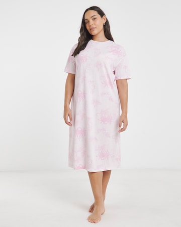 Simply Be Value Leopard Design T-Shirt Nightie