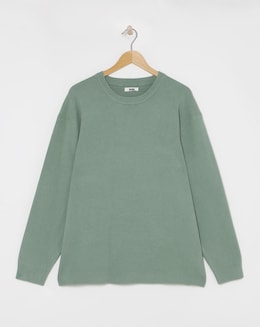 Sage Soft Touch Crew Neck Jumper