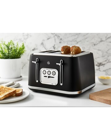 Tower Kettle, 2 Slice Toaster & Microwave Bundle - Black