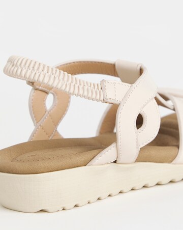 Larisa Twist Detail Comfort Sandals - Wide Fit (E)