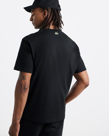 Lacoste Short Sleeve Graphic Croc T-Shirt - Black