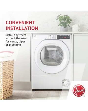 Hoover H-Dry 300 HLEH8A2DE WiFi Connect 8kg Heat Pump Tumble Dryer White Install
