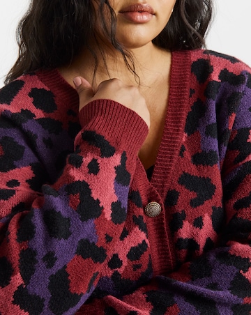 Lovedrobe Animal Long Line Cardigan