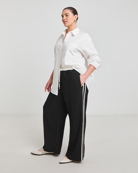 Contrast Waist Side Stripe Trouser