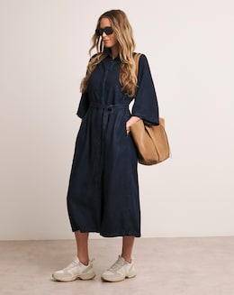 Anthology Indigo Shirt Denim Dress with Tencel&trade; Lyocell