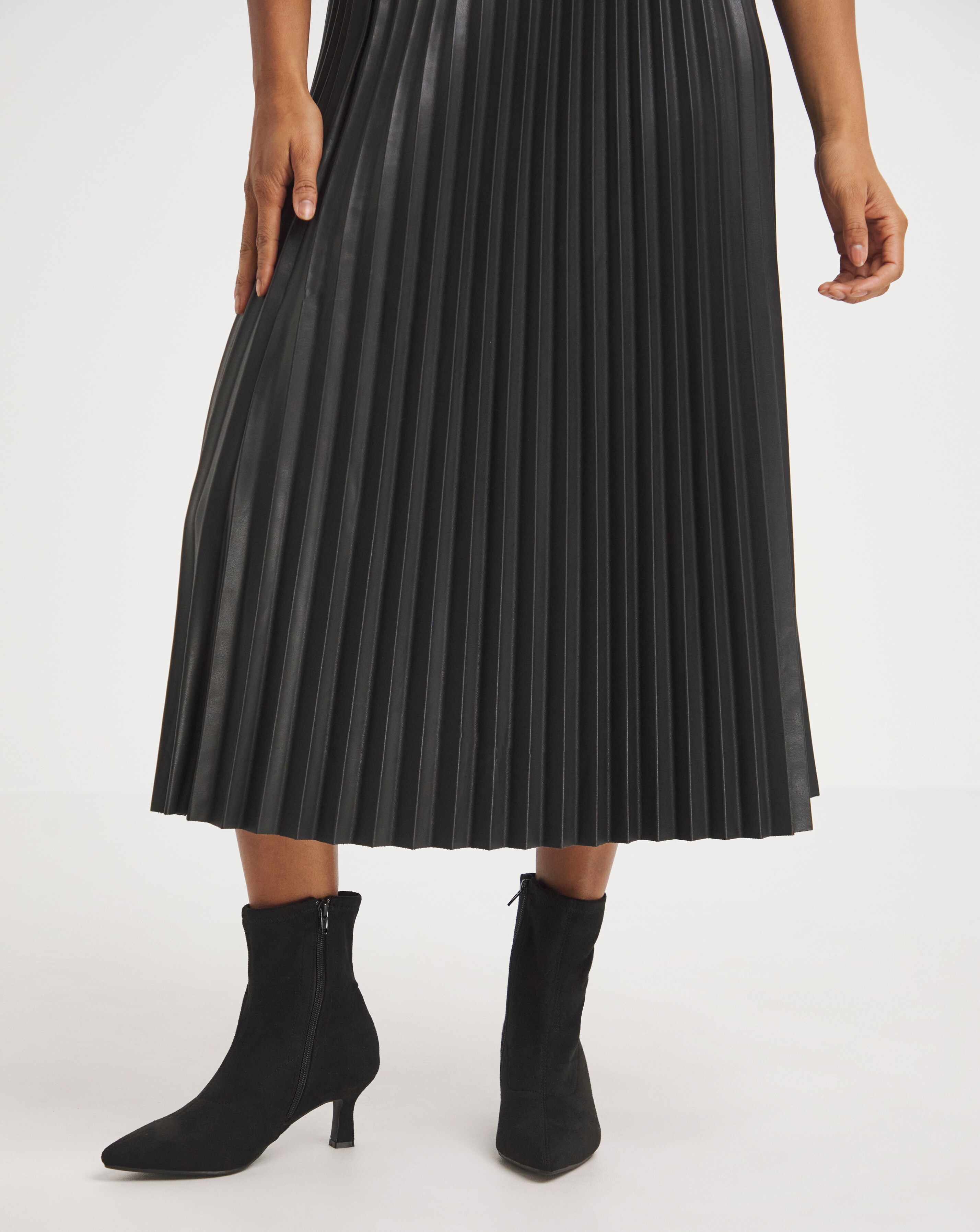 Ally Kitten Heel Sock Boot - Extra Wide Fit (EEE)