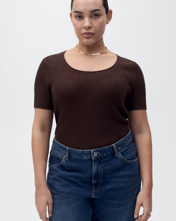 Mango Ribbed Rosae Top