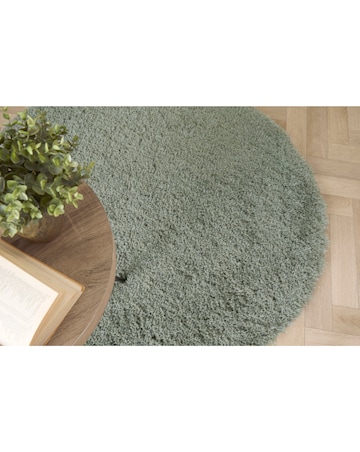 Chicago Light Neutrals Shaggy Circle Rug