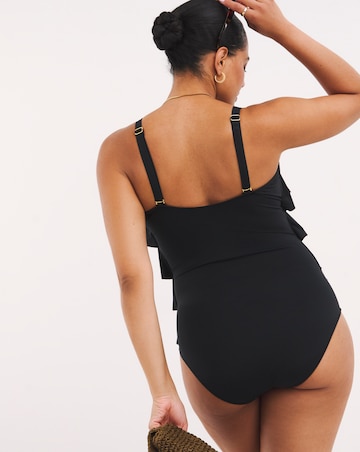 MAGISCULPT Firm Control Bandeau Ruffle Swimsuit