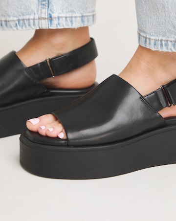 Maddie Slingback Flatform Sandals Wide E Fit Simply Comfort