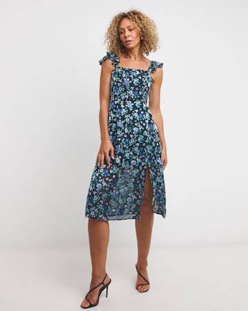 French Connection Bette Satin Burnout Dress