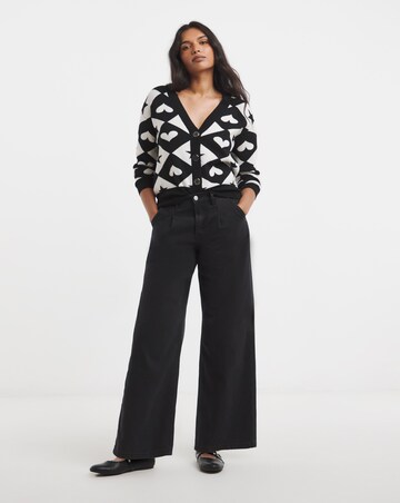 Simply Be Heart & Stars Checkerboard Cardigan