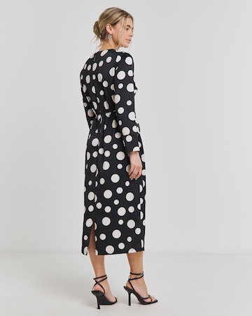 Joanna Hope Ruched Front Midi Dress
