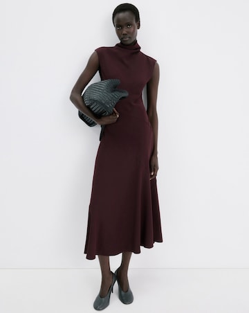Mango A-Line Turtleneck Sleeveless Dress
