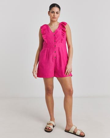 Figleaves Miami Button Front Playsuit
