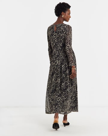 Mesh Long Sleeve Dress