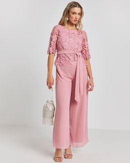 Joanna Hope Lace Jumpsuit