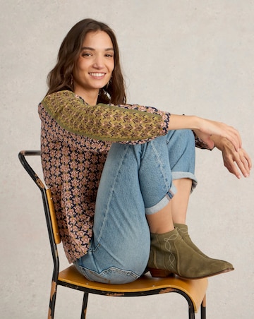 White Stuff Mabel Mixed Print Top