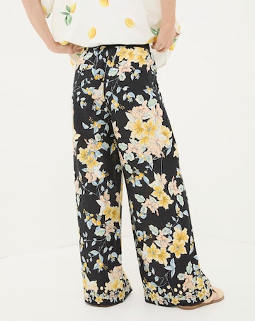FatFace Citrus Floral Wide Leg