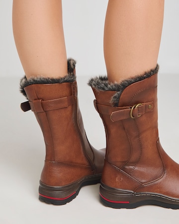 Heavenly Feet Bramble Warm Lined Buckle Boots Extra Wide EEE Fit