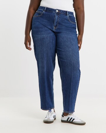 Mid Wash Barrel Jean
