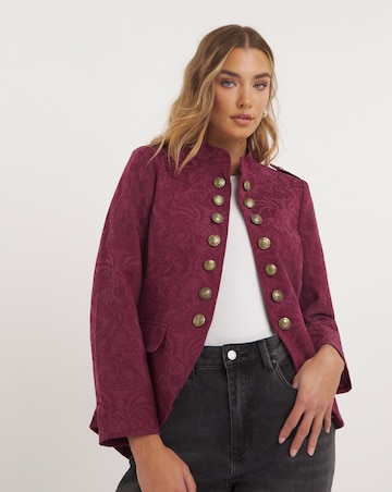 Joe Browns Plum Magnificent Military Jacket